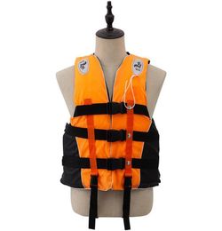 Life Vest Buoy Adult Jacket Polyester Swimming Boating Ski Surfing Survival Drifting With Whistle Water Sports Man3718009