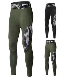 New Men039s Running Tights Compression Sport Leggings Gym Fitness Sportswear Run Jogging Pants Men Camouflage Football Trousers1237825