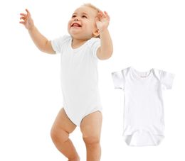 Cheap36pcs Baby Rompers Suit Summer Infant Triangle Romper Onesies 100 cotton Short sleeved babies clothes pure white for boy gir5322391