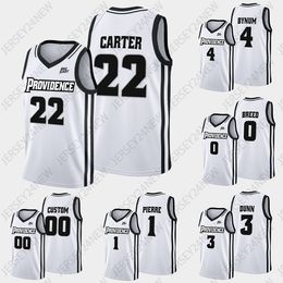 CUSTOM NCAA Providence Friars 2022-23 College Basketball Jerseys Home JerseyRafael Castro Bryce Hopkins Devin Carter Clifton Moo XS-4XL