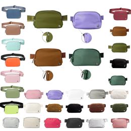 Designer canvas waist bag fashion bumbag yoga women casual fanny pack chest bag men luxury bum bag 2L large fleece belt Bags Waistpack Crossbody lady pouch PRPU