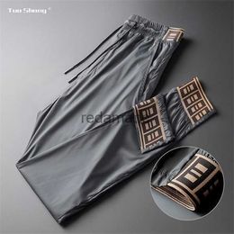 Men's Spring Jogger Thin Drawstring Sports Fashion Designer Joggers Trousers Men Y1114 240308