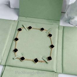 Fashion Elegant Ten Clover Classic Bracelet Necklace Women&#039;s Jewelry Pendant High Quality 7 Colors