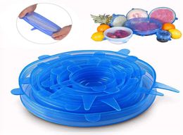 1 Set Silicone Stretch Suction Pot Lids 6pcsset Kitchen Tools Accessories 100 Foodgrade Food Wrapper Fresh Keeping Wrap Seal Li6630565