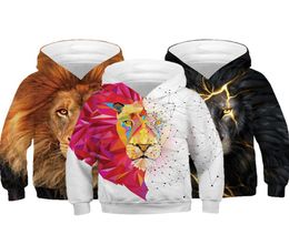Big Size 3D Printing Wolf Boys Hoodies Teens Autumn Hooded Sweatshirt For Boys Kids Clothes Long Sleeve Pullover Tops Kids Coats8489648