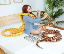 300cm Simulation Snakes Plush Toy Giant Boa Cobra Long Stuffed Animal Snake Plushie Funny Tricky Friends Halloween Children Gift A9301050