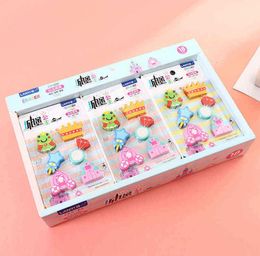 Korean stationery cute girl modeling 3D stationery set learning error correction stationery DIY children039s cartoon eraser4373815