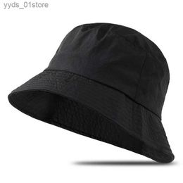 Wide Brim Hats Bucket Hats Waterproof Oversize Panama Hat C Big Head Man Outdoor Fishing Sun Hat La Beach Plus Size Bucket Hat 56-58cm 58-60cm 60-62cm L240308