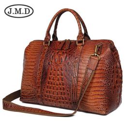 J M D High Quality Leather Alligator Pattern Women Handbags Dufflel Luggage Bag Fashoin Men's Travel Bag Shoulder Bag 60032749