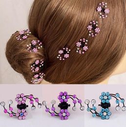 6pcs Bridal Hair Accessories Headwear Rhinestone Claw For Women Snowflake Hairpins Crystal Flower Girl Hair Accessories4907113