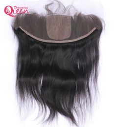 Brazilian Straight Hair Silk Base Lace Frontal Closure Virgin Human Hair Hidden Knot Lace With Baby Hair 13x4 Ear to Ear Natural H8596815