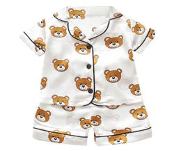 Pyjamas set for children Summer 2019 Boys Girls Kids home Clothing Cartoon short Sleeve baby Sleepwear Suit Children039s Day gi7502995