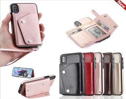 Luxury PU Leather Case For iPhone XS Max Case X 6 6S 7 8 Plus XR Card Pocket Cover For Samsung Note 8 9 S8 S9 Plus S7 Edge Wallet 1022796