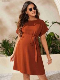 Maternity Dresses Fashion 2013 Summer Maternity Dresses Photoshoot Dress Skirt Bat-sleeve Tunic Shirt Dress Maternity Clothings Clothes for Women L240308