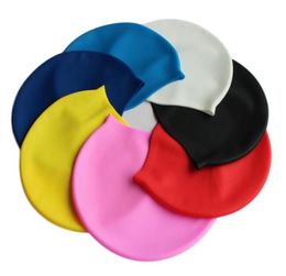 Unisex Adult Waterproof Silicone Swimming Hats Durable Swimming Caps Flexible for Women Print Logo Drop 8855918