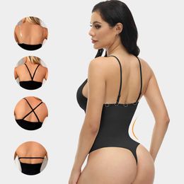 Waist Tummy Shaper New large-sized camisole jumpsuit with waist tightening and body shaping underwear elastic tight fitting clothing