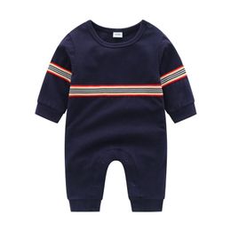 Children's jumpsuit Cute Spring Baby romper round neck newborn kids clothes solid color long sleeve underwear cotton boys Baby girls rompers