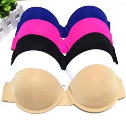 Bras Plunge Bra Women Padded Push Up Sexy Quality Strapless Convertible Silicone Lingerie Bralette Everyday Underwear