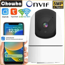 Baby Monitor Camera Onvif Tuya WiFi IP 5MP Indoor Wireless Security Monitoring Automatic Tracking Smart Home CCTV Q240307