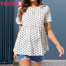 T-Shirt Summer Popular polka dot shortsleeved round neck breastfeeding maternity shirt pregnant women clothing maternity tshirt