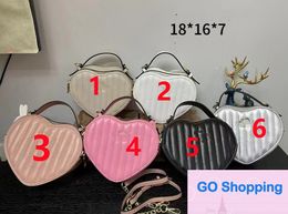 LOVE Womens Bag luxe Classic Shoulder Bags Tote Bag Lady Handbag Totes Fashion Backpack Old Flower Cross Body Bags Cute cherry Heart Stripe purse