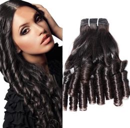 Bella Brazilian Funmi Hair Natural Color Wavy Bouncy Spring Curl Extensions 3pcslot Factory9094526