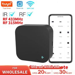 Tuya WiFi RF IR Remote Control 43Hz315MHz For Smart Home Via SmartLife for Air Conditioner ALL TV Support Alexa 240228