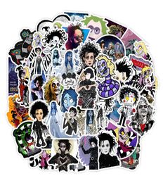 50 Pcs Mixed Car Stickers Director of Tim Classical Movies For Skateboard Laptop Pad Bicycle Motorcycle PS4 Phone Luggage Decal Pv7830114