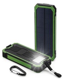 Solar Power Bank 20000mAh Solar Panel Phone Battery Charger Solar Power Banks For IPhone For Samsung7776499