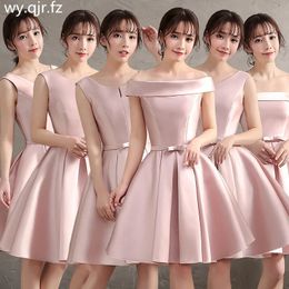 WYHS65Short Bridesmaid dress pink champagne Light blue Wedding Party Prom Dresses graduation gown girls wholesale customize 240227