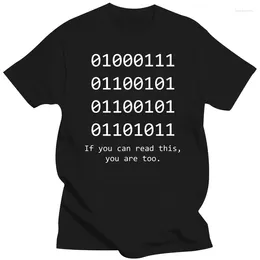 Men's T Shirts Funny Computer Binary Code Programmer Developer Geek Gift T-Shirt Rife Man Shirt Harajuku Cotton Printing