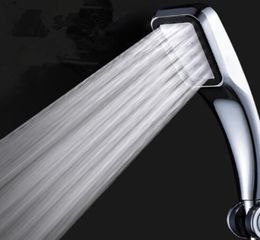 High Pressure Shower Head Water Saving Pressurised ABS Bathroom Square Spray Nozzle Head 300 Holes2072708