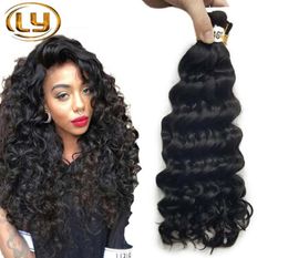 Selling Deep Curly Human mini Braiding Hair No Weft 100 Unprocessed Brazilian Hair Bulk For Braiding Buy 3Lot Get 1Pcs 6643962