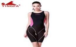 Women's Swimwear Yingfa Professional Competition Swimsuit Women Girls One Piece Kids Training Racing skin Knee8795716