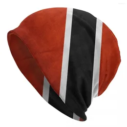 Berets 2024 Warm Hat For Women Trinidad And Tobago Flag Stacking Knitted Bonnet Cap Men Hip Hop Beanies