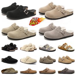 Top Birkin Stocks Burkin Designer Buckle Slippers OG Luxury Mens Womens Microfiber Bostons Flip Flops Arizonas Birkinstocks Beach Cork Flar Sole Platform loafers