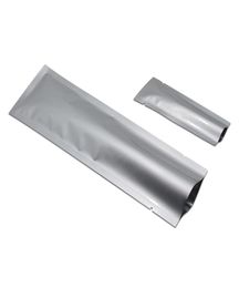 200Pcslot Silver Open Top Pure Aluminium Foil Package Bag Mylar Heat Sealing Snack Coffee Powder Storage Pouches Grocery Crafts Pa3782935