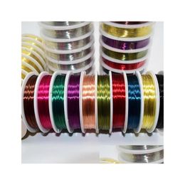 Cord & Wire 21Roll Special Copper Wire Craft Bead Wrap Jewelry Making Cord Drop Delivery Jewelry Jewelry Findings Components Dhnhk