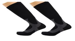 2 Pair Compression Sports Socks for Men Women Speed Up Recovery Graduated Athletic Fit for Travel Running Nurses Shin Splints 20117034184