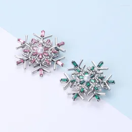 Brooches Temperament Snowflake Brooch Christmas Alloy Corsage