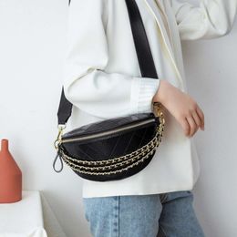 High Quality Handbag 95% Off 2024 Japanese and Korean New Bag Casual Small Fragrant Wind Lingge Chain Chest Single Shoulder Crossbody