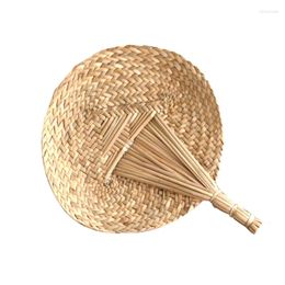 Decorative Figurines Straw Woven Cattail Leaf Fan Slow Life Summer With Cool Style Simple Nostalgic Hand-Woven Japanese