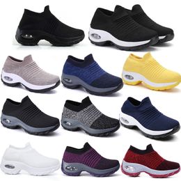 Large size men women shoes cushioned flying woven sports shoes foot covers foreign trade casual shoes GAI socks shoes fashionable versatile 35-44 35 XJXJ