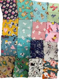 Dog Apparel 1300pcs/lot Pet Puppy Cat Bandanas Scarf Tie Handkercheif Mix Patterns 2 Sizes CH36