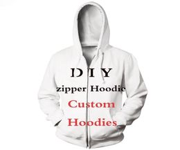 CLOOCL DIY Customise Hoodies Personality Design Anime Po Star Singer Pattern Zipper Hooded 3D Print Men Women Streetwear Tops4914401