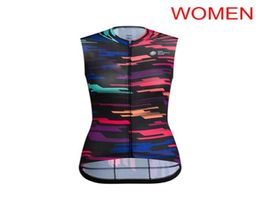 2019 Team Womens Cycling Sleeveless jersey bicycle Vest Summer Breathable mtb bike shirt cycle clothing sport uniform Y060602167186