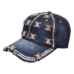 Ball Caps Selling Crown Diamond Inlaid Baseball Cap Drill Cowboy Dot Hats For Women Men