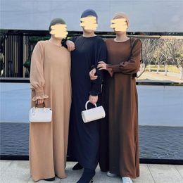 Ethnic Clothing Modest Abaya Women Muslim Maxi Dress Saudi Arabic Robe Turkey Kaftan Prayer Garment Caftan Gown Eid Ramadan Islamic