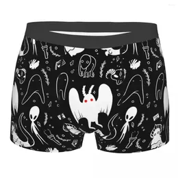 Underpants Novelty Boxer Shorts Panties Briefs Men Cryptids In Black Cryptid Animal Pattern Underwear Soft For Male S-XXL