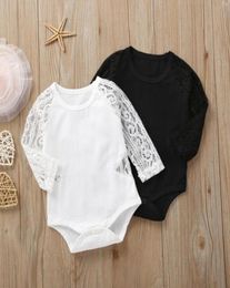 Baby Girl Romper Lace Sleeve Infant Girls Jumpsuits Personalized Toddler Bodysuits Designer Newborn Climbing Clothes Baby Clothing3241065